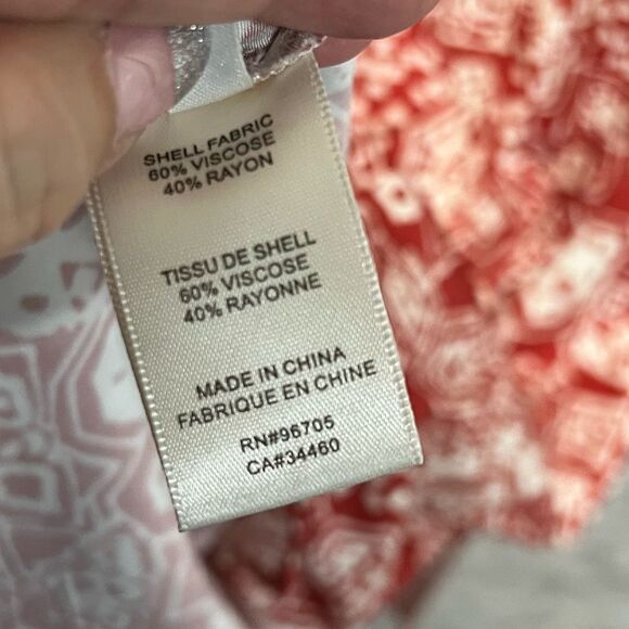 NEW Rebecca Taylor Labyrinth Slip Dress Sleeveless Side Slit Plus Size 14 - Picture 8 of 13